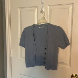 Reformation Jeans Pale Blue Cropped Sweater Size S